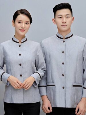 ชุดฟอร์มพนักงานทำความสะอาด เสื้อแม่บ้าน พ่อบ้าน เบลล์ เครื่องแบบพนักงานโรงแรม