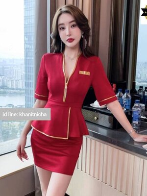 ชุดพนักงานร้านทอง ชุดร้านเสริมสวย ชุดคลินิกความงาม ชุดพนักงานต้อนรับ ชุดสปา