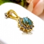 จี้พลอยเพทาย Blue Zircon สีสวยน้ำงาม งานคลาสสิก น่ารัก