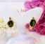 ต่างหูพลอยเขียวส่อง เม็ดใหญ่ น้ำงาม แบบทรงห่วง