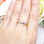 แหวนเพชรแท้ เพชร Round Cut ประดับด้วยเพชร Baguette Cut เพชรแท้ 1-0.17ct / 6-0.50ct