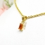 จี้บุษราคัม Yellow Sapphire เจียรเหลียมพรินเซสส์ ชิ้นเล็กน่ารัก สวมใส่ได้ทุกวัน