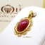 จี้ Coral สีสวยสด ทรงกลมหลังเต่า เนื้องาม ออกแบบเป็นทรงดอกไม้ ชวนหลงใหล
