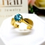 แหวนเพทาย Blue Zircon สีฟ้าสด แบบเรียบง่าย ดูMinimal ช่วยในเรื่องของความรำรวย มั่งตั่ง