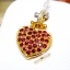 จี้พลอยทับทิม Ruby ทรงหัวใจ สีแดงสด การออกแบบเข้าขั้น งานคลาสสิก อ่อนชัอยยิ่ง
