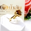 แหวนบุษราคัม Yellow Sapphire เจียรเหลี่ยมหัวใจ เล่นลูกเล่นไขว้ด้วยเพชรแท้เกี่ยวคาด น้ำงาม บนตัวเรือนทองแท้ทั้งตัวเรือน