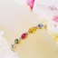 สร้อยข้อมือพลอยแฟนซีสีสวย น้ำงาม ประดับด้วยเพชรแท้สลับ แบบสวยเก๋ล้ำสมัย