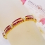 สร้อยข้อมือพลอยทับทิมสีสวย น้ำงาม ประดับด้วยเพชรแท้ ดีไซน์เก๋ไม่เหมือนใคร เพชรแท้ น้ำ98 ทองแท้ 22K ทั้งตัวเรือน