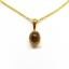 จี้ Smoky Topaz จากบ่อOuro Preto ประเทศ Brazil เจียรทรงคาบาชอน Cabochon