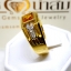 แหวนบุษราคัมน้ำงาม Yellow Sapphire ประดับฝังตกแต่งด้วยเพชรแท้ บนตัวเรือนทองแท้ทั้งตัวเรือน