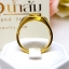 แหวนบุษราคัมน้ำงาม Yellow Sapphire ประดับฝังตกแต่งด้วยเพชรแท้ บนตัวเรือนทองแท้ทั้งตัวเรือน