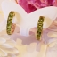 ต่างหูพลอย Peridot สีสวย รูปทรงห่วง ดีไซน์เก๋ ทันสมัย