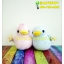 ตุ๊กตา B Duck สีฟ้า & ชมพู 10 นิ้ว