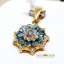 จี้พลอยเพทาย Blue Zircon สีสวยน้ำงาม งานคลาสสิก ทรงไทย