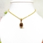 จี้ Smoky Topaz จากบ่อOuro Preto ประเทศ Brazil เจียรทรงคาบาชอน Cabochon
