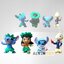โมเดล Stitch - สติทช์ 12 ตัว