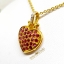 จี้พลอยทับทิม Ruby ทรงหัวใจ สีแดงสด การออกแบบเข้าขั้น งานคลาสสิก อ่อนชัอยยิ่ง