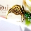แหวนพลอยซาร์โวไรท์ Tsavorite สีสวยสด ประดับตกแต่งด้วยเพชรแท้เป็นลวดลายศิลปะสมัย Art Nouveau บนตัวเรือนทองแท้ทั้งตัวเรือน