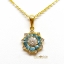 จี้พลอยเพทาย Blue Zircon สีสวยน้ำงาม งานคลาสสิก ทรงไทย